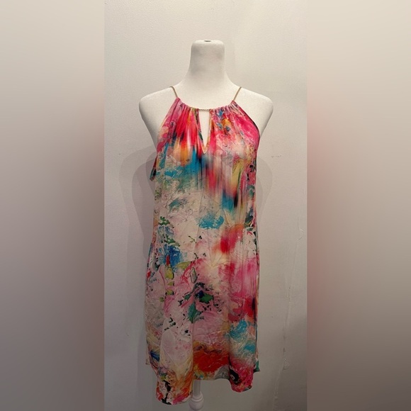 Amanda Uprichard Print Dress Multicolor Swirl Size Small - Picture 1 of 3